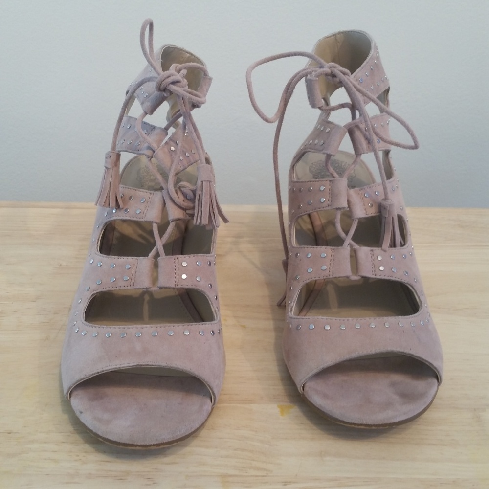 Vince Camuto VP-Henley Studded Lace Up Sandals - Picture 2 of 7